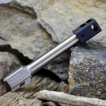 17 Match 9MM Barrel with 9/16x32 Thread 4-Port Compensator (Fits Glock G17 Gen 1-4)